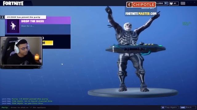 Ninja and streamers react to *NEW* drop the bass emote| Fortnite Battle Royale смотреть онлайн