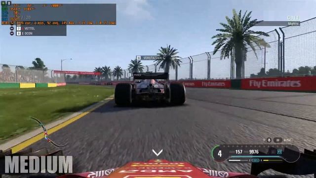 F1 2018 PC -AMD FX8370 and nVidia GTX 1060 6G OC graphic comparison смотреть онлайн