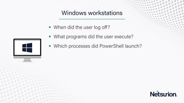 Are workstation logs worth monitoring? смотреть онлайн
