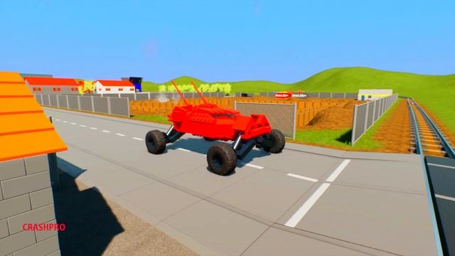 Unstoppable Massive LEGO Train Wrecks - Brick Rigs Smasher Gameplay #3 смотреть онлайн