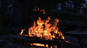 Медитация на огонь, Звук костра в лесу ночью | Для сна и отдыха | Звуки природы