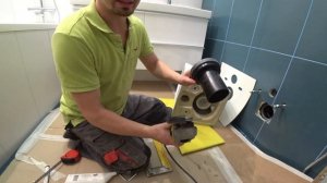 Установка унитаза на инсталляцию, со скрытым креплением