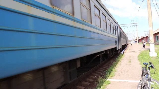 Пригородный Електропоезд ЕД9М - 0062 на станции Хмельницкий сообщением Жмеринка- Гречаны. смотреть онлайн