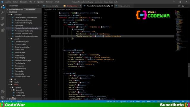 55. Mantenimiento de productos, index, parte 19 - E-commerce con PHP JS MYSQL HTML CSS смотреть онлайн
