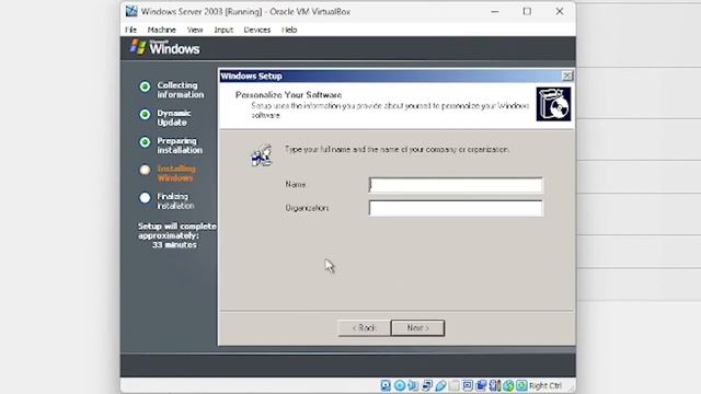 Windows Server 2003 VirtualBox installation guide смотреть онлайн