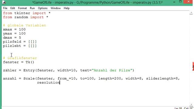 002 Wir programmieren das Game of Life: die GUI für das Game of Life смотреть онлайн