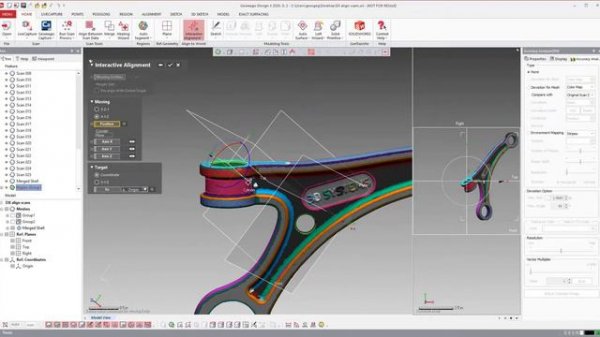 Geomagic Design X -  Interactive Alignment-Align to World Tutorial