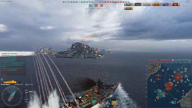 World of Warships Tirpitz Kraken/High Caliber/ 2x Close Quarter смотреть онлайн