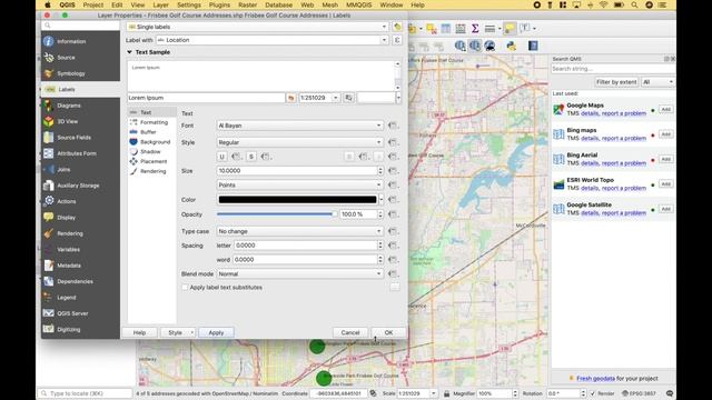QGIS Geocoding - Plot Locations смотреть онлайн