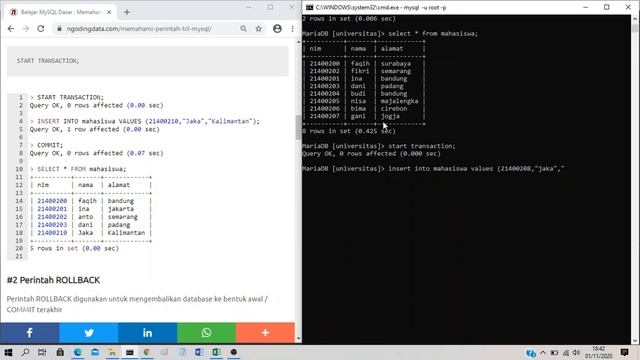 MYSQL - TCL смотреть онлайн