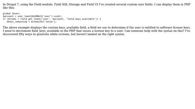 Drupal: Writing to a custom field in PHP смотреть онлайн