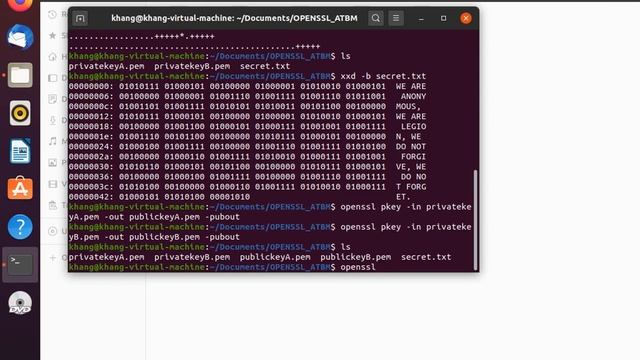 RSA demo (Using openssl on Unbuntu) смотреть онлайн