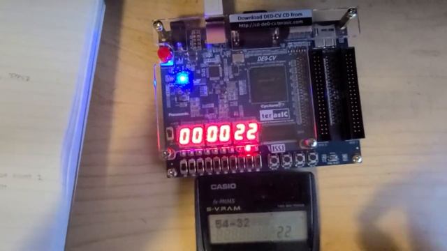 32 bit calculator on DE0-CV board using 8052 soft processor смотреть онлайн