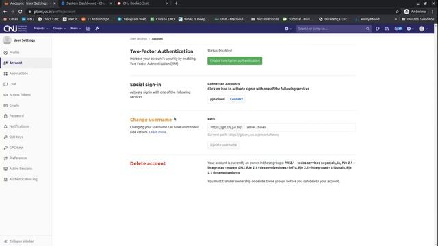 Demonstração de login único gitlab / jira / rocketchat do CNJ смотреть онлайн
