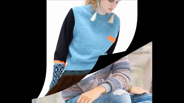 Женский Многоцветный Пуловер Спицами - 2019 / Female Multi-color Pullover Knitting Needles смотреть онлайн