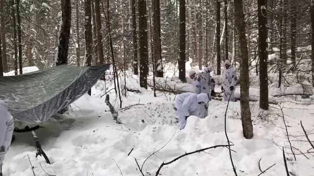 Зимняя кросс-фит тренировка МСК "ВМП Рейд" смотреть онлайн
