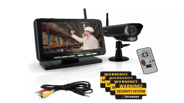 Defender Digital Wireless DVR Security System with 7 Inch LCD Monitor смотреть онлайн