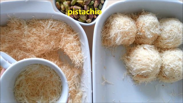 Cup Kadayif Recipe With Walnut And Pistachio