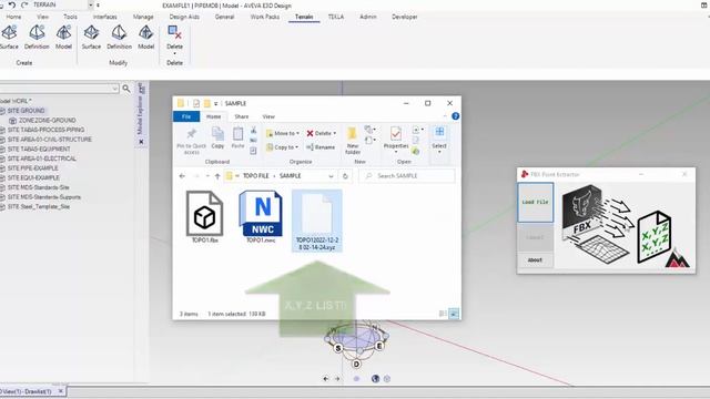 Exporting topography from Navisworks (FBX) to AVEVA E3D Terrain module смотреть онлайн