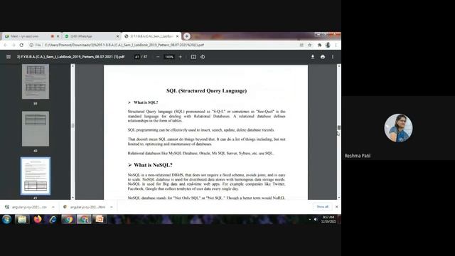 Aggregate Functions, Exercise 7 : Demonstration of Select Command- PART 1 | Dr. Reshma Kadam смотреть онлайн