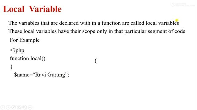 Variable in PHP | Types of Variable | Scope of variable |PHP Variable |PHP beginners tutorial смотреть онлайн