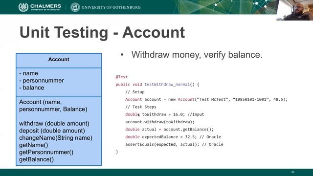 Unit Testing and Test Automation (DIT 635 - Spring 2021 - Lecture 8) смотреть онлайн