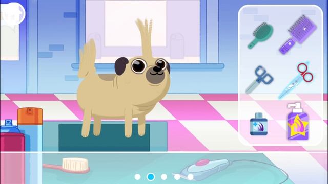 Прически собак - Из неряшек в милашки и пушистики! Песики идут в парикмахерскую * мультик игра смотреть онлайн