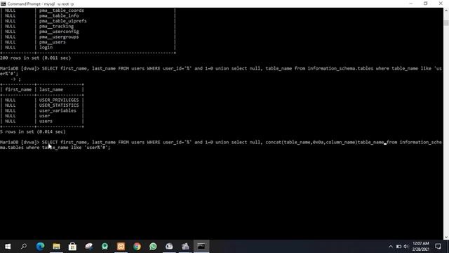 Devy Ayu Setya Nikito - 193307015 | Perintah Serangan SQL Injection di Server DVWA смотреть онлайн