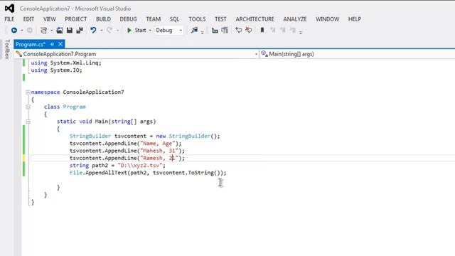 C# Create TSV File смотреть онлайн