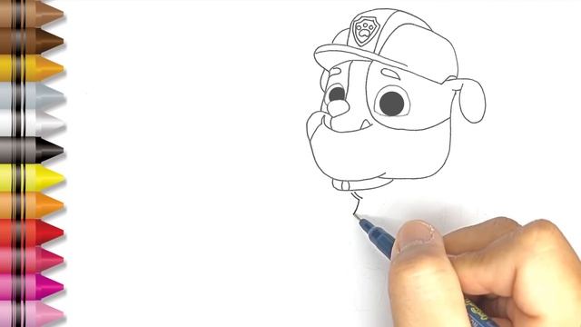 Rubble Paw Patrol Drawing ? How to Draw Paw Patrol The Movie смотреть онлайн