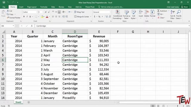 Intoduction To Excel Pivot Tables - Create PivotTable & Format Data In Excel 2016
