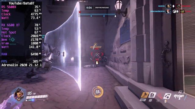 OVERWATCH | RX 6600 XT | ALL SETTINGS смотреть онлайн