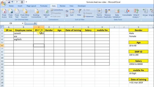 Data Validation in Excel [ Gujarati ] || Allow Text/Numbers Only || Set Character/ Digit Limit смотреть онлайн