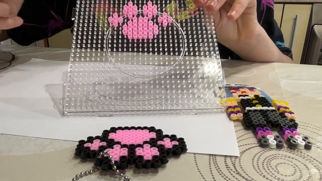 Как сделать кошачью лапку из термомозайки смотреть онлайн