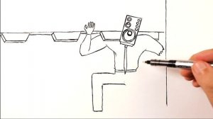 Как нарисовать Раненный Большой СпикерМен