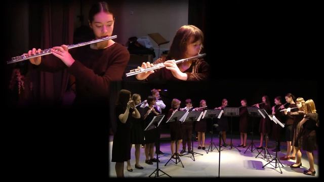 Л.Андерсен "Парад флейтистов" - Ансамбль флейт "Серебряный ветер" смотреть онлайн