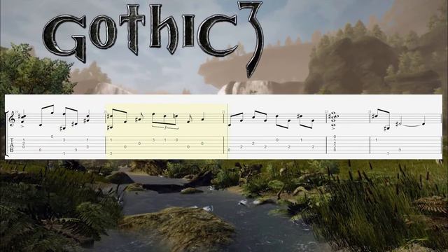 Gothic 3 - Vista Point Main Theme (free tabs fingerstyle guitar) смотреть онлайн