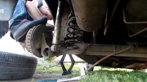 Вылетела задняя пружина на Ларгусе + отзыв о подушках Blackstone