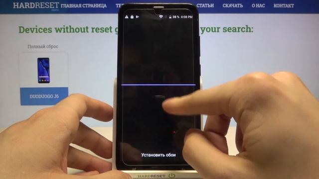 Как изменить обои DUODUOGO J6 + / Смена заставки рабочего стола DUODUOGO J6 + смотреть онлайн