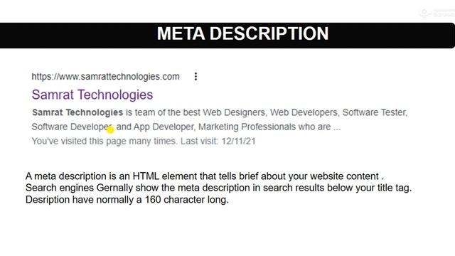 Meta Tag And Description In SEO | Type Of Meta Tag In SEO?