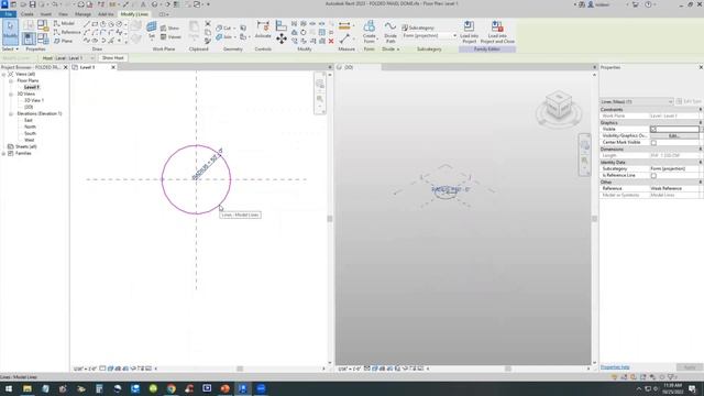 Revit 2023 Folded Panel Geodesic Dome смотреть онлайн