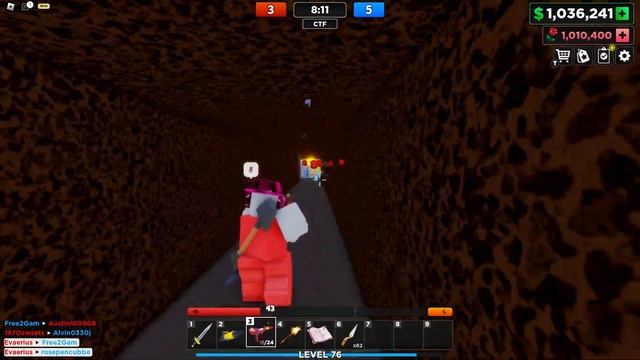 THE GREEN TEAM IN ROBLOX FLAG WARS... смотреть онлайн