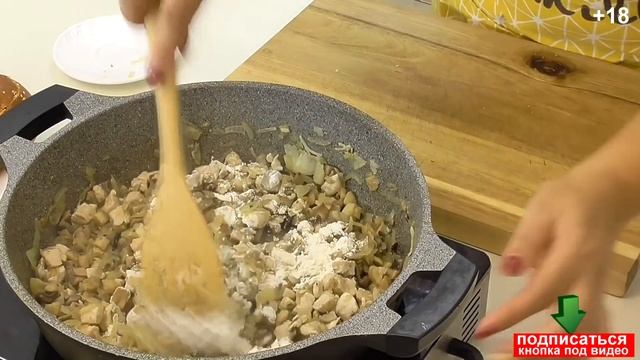 Жульен с грибами в булочке! Ооочень вкусно и быстро, простой рецепт. смотреть онлайн
