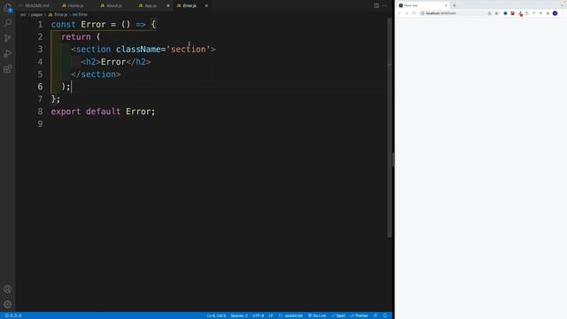 React Router 6 - Error Page смотреть онлайн