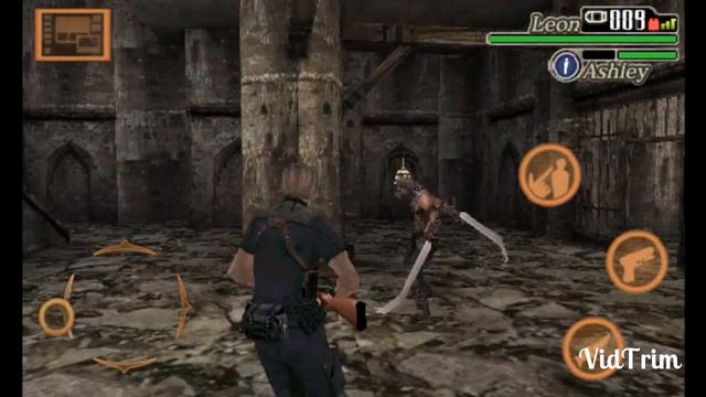 Прохождение Resident evil 4 на телефоне - The Blind Weapon смотреть онлайн