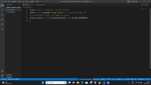 Convert Image to Pencil Sketch Using Python смотреть онлайн