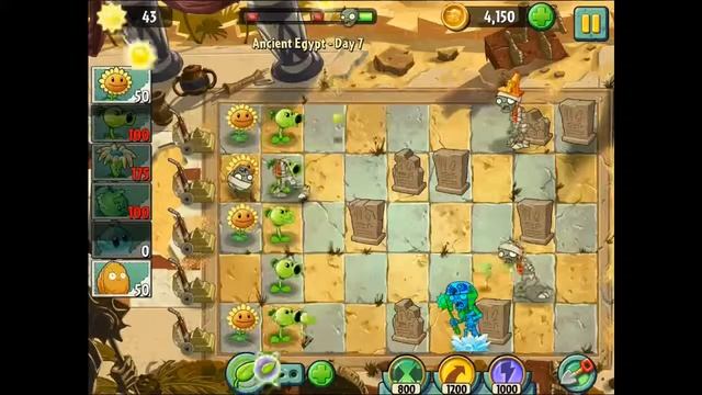 Plants vs Zombies 2 Its About Time iOS (New iPad) Playthrough Part 4 смотреть онлайн