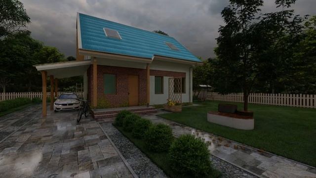 Анимированный проект дома с интерьером | Animated house project with interior смотреть онлайн