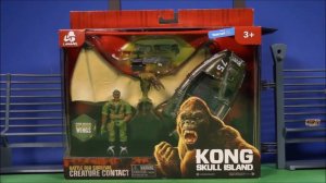 New King Kong Skull Island Toys Unboxed Complete Set Lanard Toys WD Toys