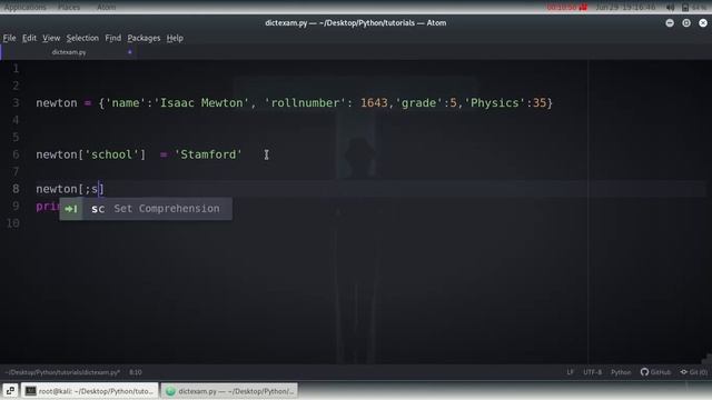 Python Tutorial: Dictionaries - Key Value Pairs смотреть онлайн